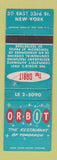 Matchbook Cover - Orbit Restaurant New York City WEAR