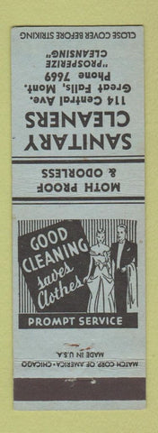 Matchbook Cover - Sanitary Cleaners Great Falls MT