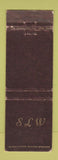 Matchbook Cover - Stanley Wisnoff Funeral Home Philadelphia PA WEAR