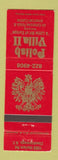 Matchbook Cover - Polish Villa II Restaurant Cheektowaga NY