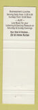 Matchbook Cover - Polish Villa II Restaurant Cheektowaga NY