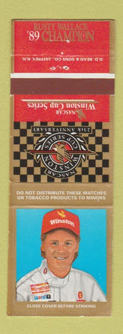 Matchbook Cover - Winston Cup Champions NASCAR Rusty Wallace