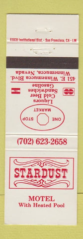 Matchbook Cover - Stardust Motel Winnemucca NV One Stop Market