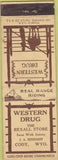 Matchbook Cover - Western Drug Cody WY