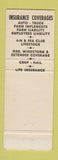 Matchbook Cover - Don Gulledge Insurance Farm Bureau Sayre OK