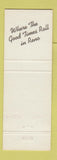 Matchbook Cover - Eddie's Fabulous 50's Casino Diner Reno NV