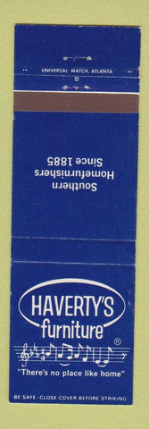 Matchbook Cover - Haverty's Furniture Atlanta GA