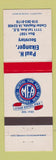 Matchbook Cover - Paul Eikanger Insurance Cedar Rapid sIA