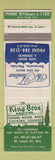 Matchbook Cover - King Bros The Frontenac Hotel Sarasota FL St Louis Route 66
