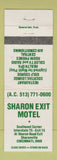 Matchbook Cover - Sharon Exit Motel Cincinnati OH