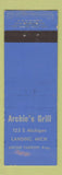 Matchbook Cover - Archie's Grill Lansing MI Archie Tarpoff WEAR