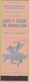 Matchbook Cover - Westward Ho Motel Cafe San Diego CA