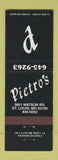Matchbook Cover - Pietro's St Louis MO