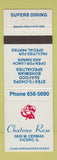 Matchbook Cover - Chateau Rose Cicero IL restaurant WEAR