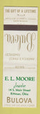 Matchbook Cover - Bulova Watches EL Moore Rittman OH