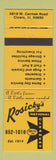 Matchbook Cover - Rosicky's National Cleaners Cicero IL