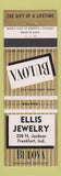 Matchbook Cover - Bulova Watches Ellis Frankfort IN