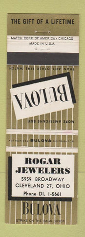 Matchbook Cover - Bulova Watches Rogar Cleveland OH