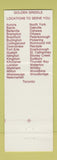 Matchbook Cover - Golden Griddle Willowdale ON