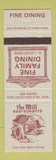 Matchbook Cover - Mill Restaurants Don Mills Toronto ON Etobicoke