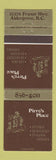 Matchbook Cover - Pirro's Place Restaurant Aldergrove BC WEAR