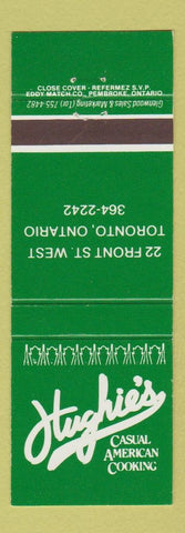 Matchbook Cover - Hughie's Restaurant Toronto ON
