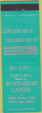 Matchbook Cover - Woodside Bowling South Lyon MI