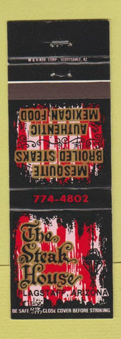 Matchbook Cover - The Steak House Flagstaff AZ Mexican
