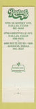 Matchbook Cover - Raphael's Restaurant Dallas TX Mexican