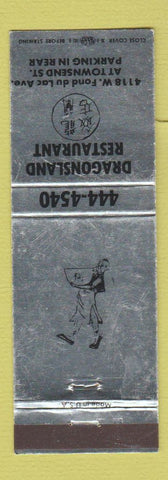 Matchbook Cover - Dragonsland Restaurant Fond Du Lac? WI