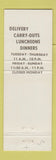 Matchbook Cover - Dragonsland Restaurant Fond Du Lac? WI