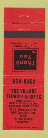 Matchbook Cover - Village Florist Gifts New Carlisle IN