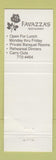 Matchbook Cover - Favazza's Restaurant St Louis MO