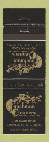 Matchbook Cover - Coachman Cleaners Charlotte NC