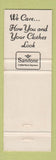 Matchbook Cover - Coachman Cleaners Charlotte NC