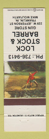 Matchbook Cover - Lock Stock & Barrel Gun Store Franklin IN