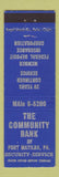 Matchbook Cover - Community Bank Port Matilda PA