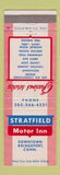 Matchbook Cover - Statfield Motor Inn Bridgeport CT