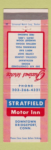 Matchbook Cover - Statfield Motor Inn Bridgeport CT