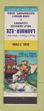 Matchbook Cover - Launder Eze Laundry Davenport IA