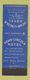 Matchbook Cover - Penn Lincoln Hotel Pittsburgh PA