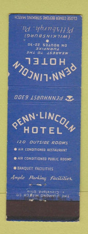 Matchbook Cover - Penn Lincoln Hotel Pittsburgh PA