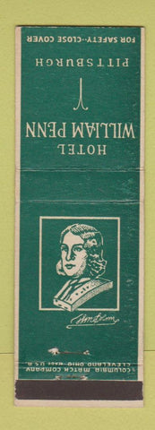 Matchbook Cover - Hotel William Penn Pittsburgh PA