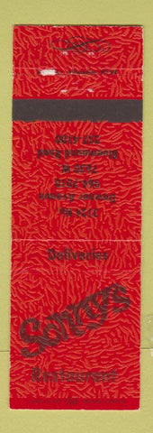 Matchbook Cover - Sonnys Restaurant Wauwatosa WI