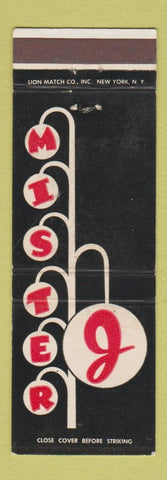 Matchbook Cover - Mister J New York City restaurant WEAR