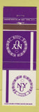Matchbook Cover - New York University Club New York City