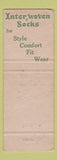 Matchbook Cover - Inter Woven Socks Brough's Men's Clothes