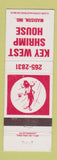 Matchbook Cover - Key West Shrimp House Madison IN