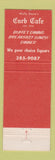 Matchbook Cover - The Curb Cafe Los Angeles CA