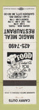 Matchbook Cover - Magic Meal Restaurant Garden City MI